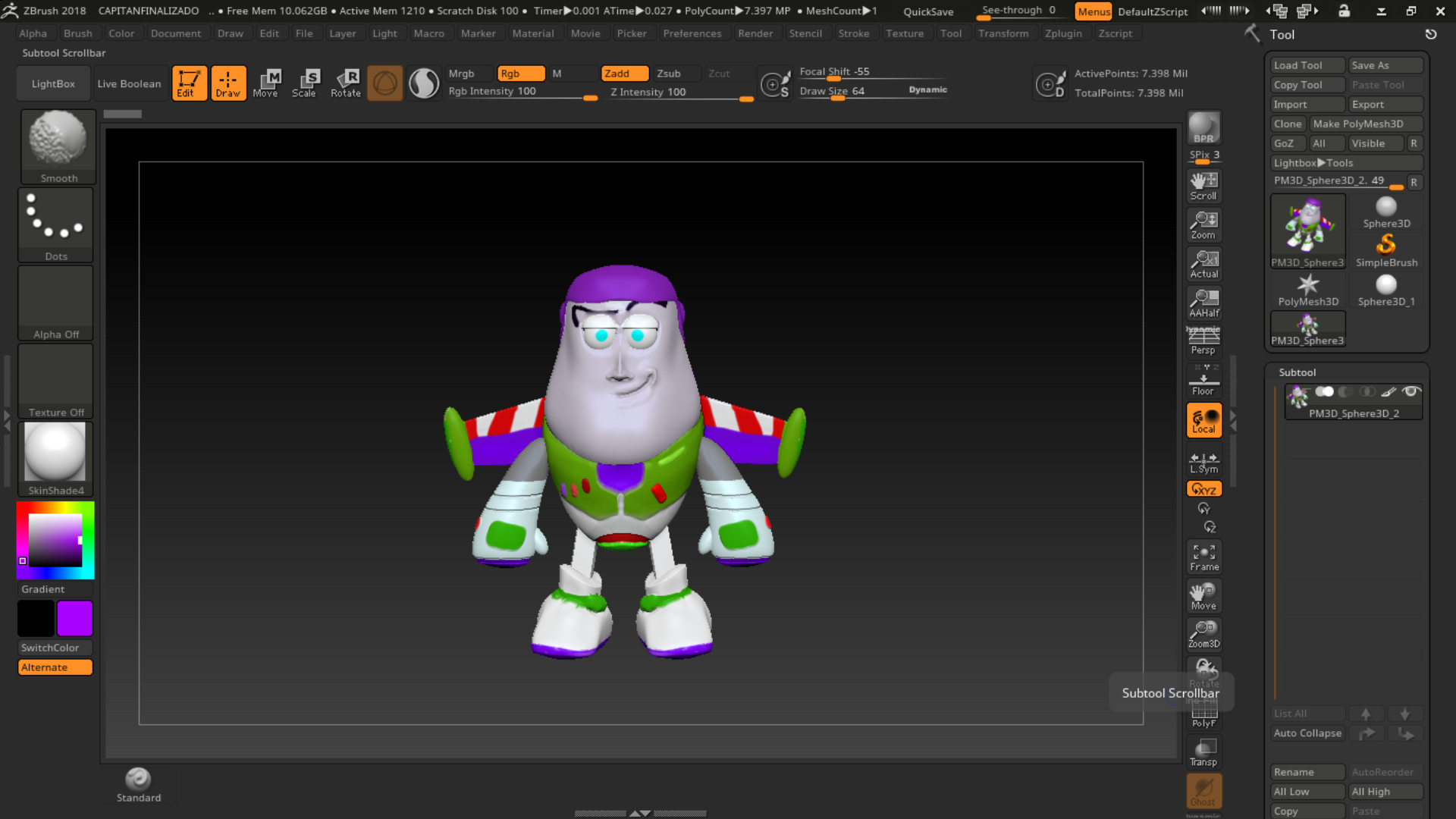 juguete | Curso ZBrush (Online)